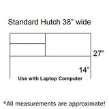 Desk Hutch Standard (WVU-AMI)